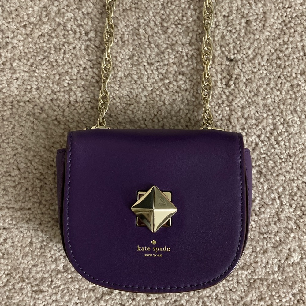 Kate Spade Purple & Gold Purse